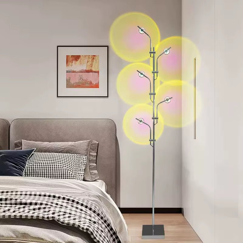 Sunset Lamp Rainbow Atmosphere Night Light Sunset Light for Bedroom Room Decoration Background Wall Sunset Floor Lamp - Open Season Industries