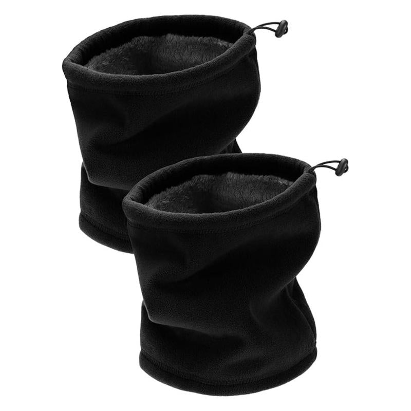 2 Pieces Winter Neck Warmer Gaiter for Men and Women Ski Fleece Winter Scarf Windproof Face Mask for Skiing Hiking Cycling - Open Season Industries