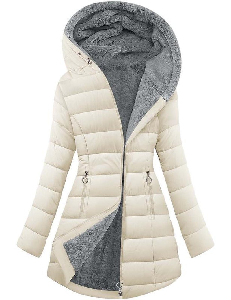 UMIPUBO Women'S Winter Windproof Fur Warm Slim Fit down Jacket - Waterproof Long Ski Coat for Commuting - Open Season Industries