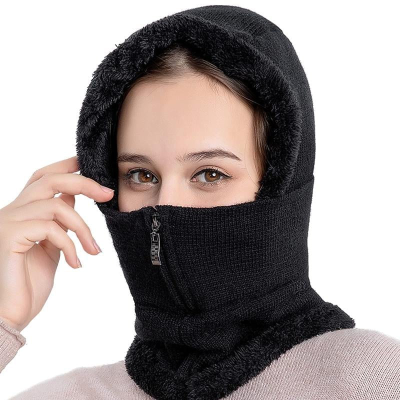 Women Balaclava Beanie Fleece Hood Cycling Ski Thermal Face Cover Hat Winter Warm Cap Scarf for Cold Weather - Open Season Industries