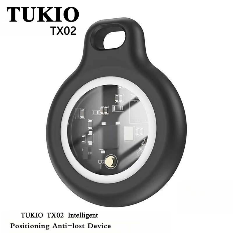 [Summer Deals] Tukio GPS Tracker for Cars & Pets - Mini Clear Design, Weatherproof Case, Anti - Lost Device, Works with Apple Find My Ios Only, IP67 Waterproof, Replaceable Battery Protection - Open Season Industries