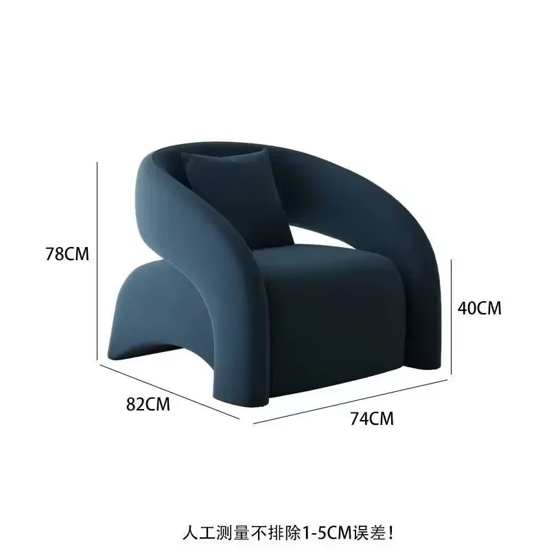 Single Chair Living Room Lazy Single Sofa Leisure Chair Designer Sofa Chair Single Sofa Light Luxury High - End - Open Season Industries