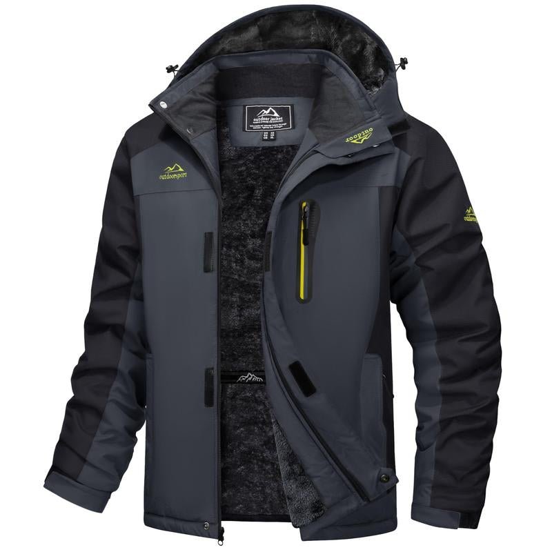 MAGCOMSEN Men'S Winter Coats Water Resistant Snow Ski Jacket Fleece Lined Parka 4 Pockets - Open Season Industries