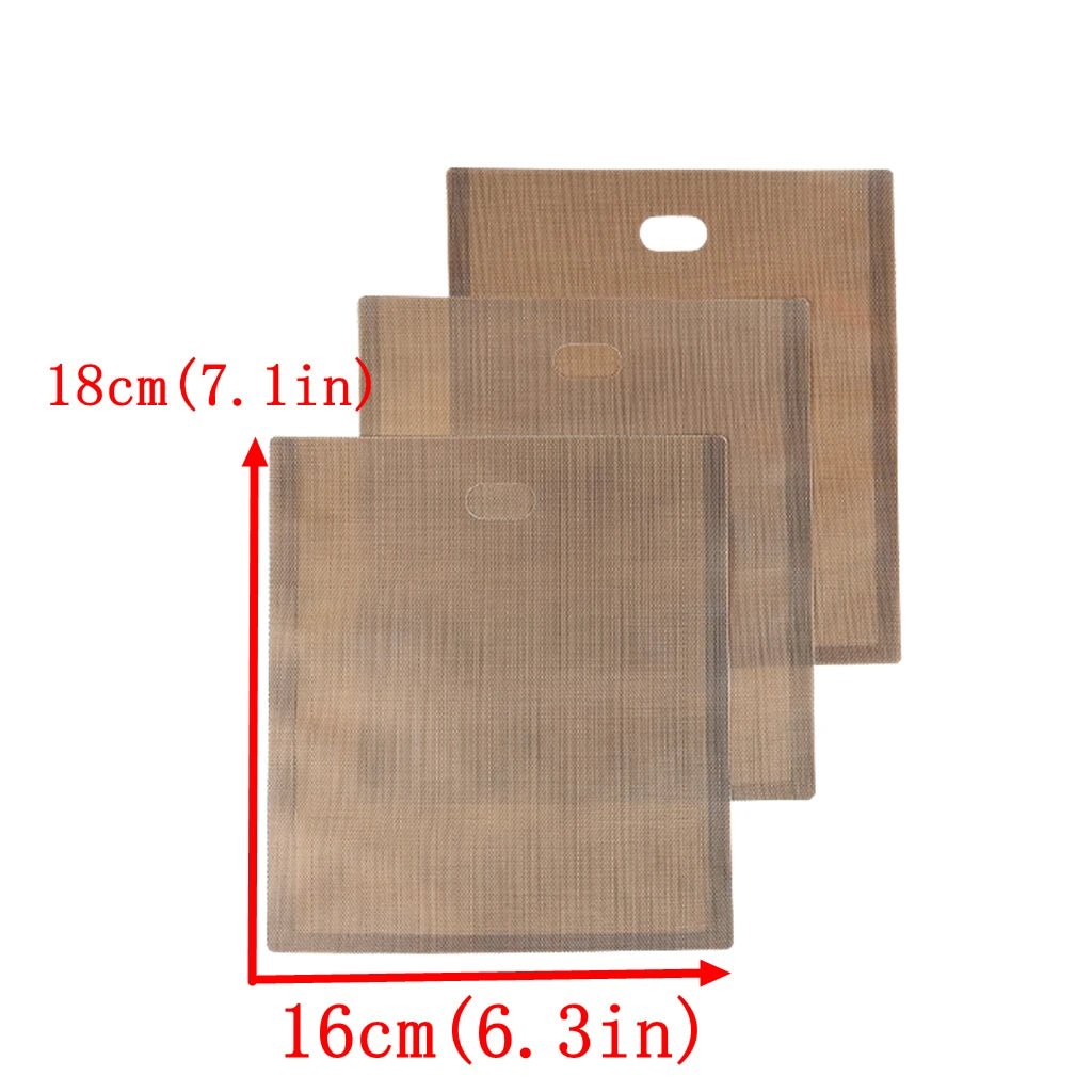 3 PC Reusable Toaster Bag Non Stick Bread Bag Sandwich Bags Fiberglass Toast Microwave Heating Pastry Tools - Open Season Industries