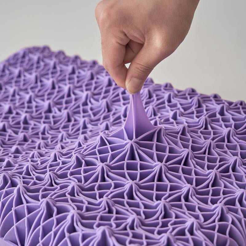 TPE Elastic Pillow, 100% Elastic Grid, Breathable Mesh Cover, Oversized Cool Ergonomic Design for Summer Travel, Neck & Shoulder Pain Relief, All - Season Comfort, Washable, Tiktok Springtok Sleep Essential - Open Season Industries